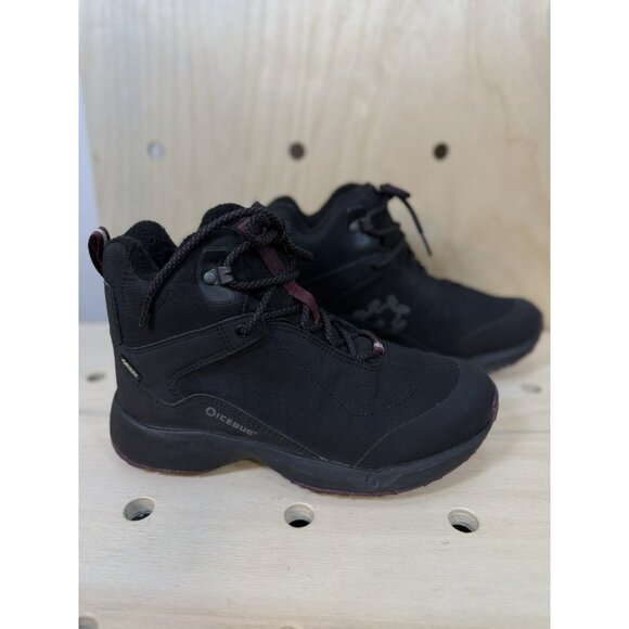 Icebug Pace3 W BUGrip GTX Studded Winter Boots Black / DarkHibiscus 2024 Size 8 - Picture 5 of 16